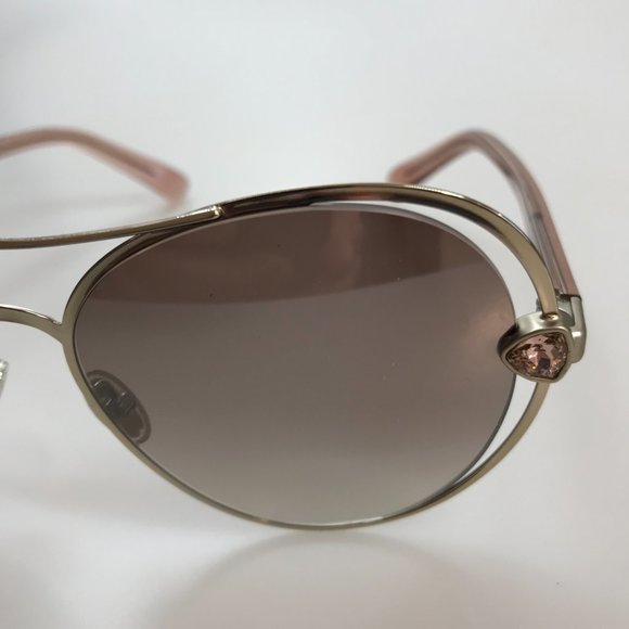Brand New Authentic Jimmy Choo Sarah Aviator Rhinestone Sunglasses